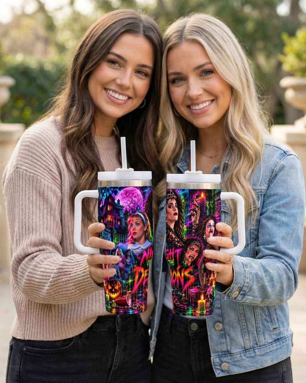 Night Of The Demons — Angela's Halloween Ball | 40oz Tumbler With Handle