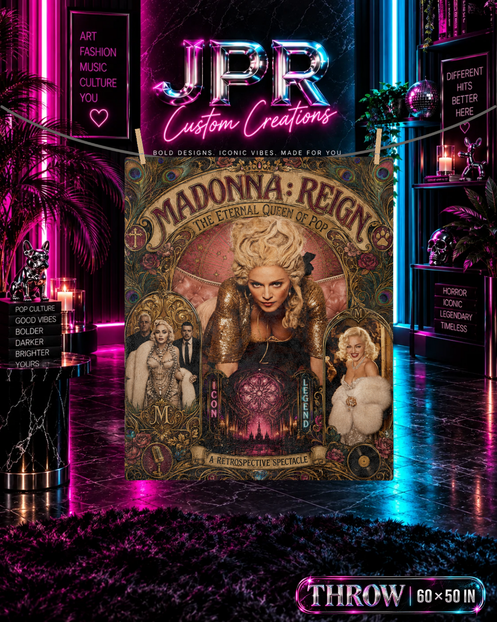 Madonna — Reign: The Eternal Queen | Velveteen Blanket