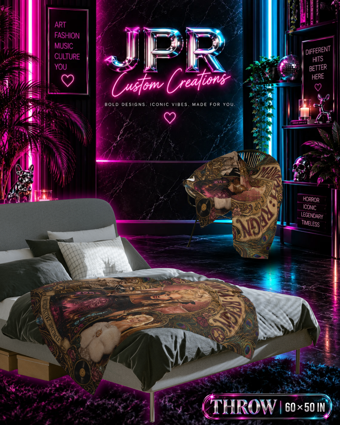 Madonna — Reign: The Eternal Queen | Velveteen Blanket