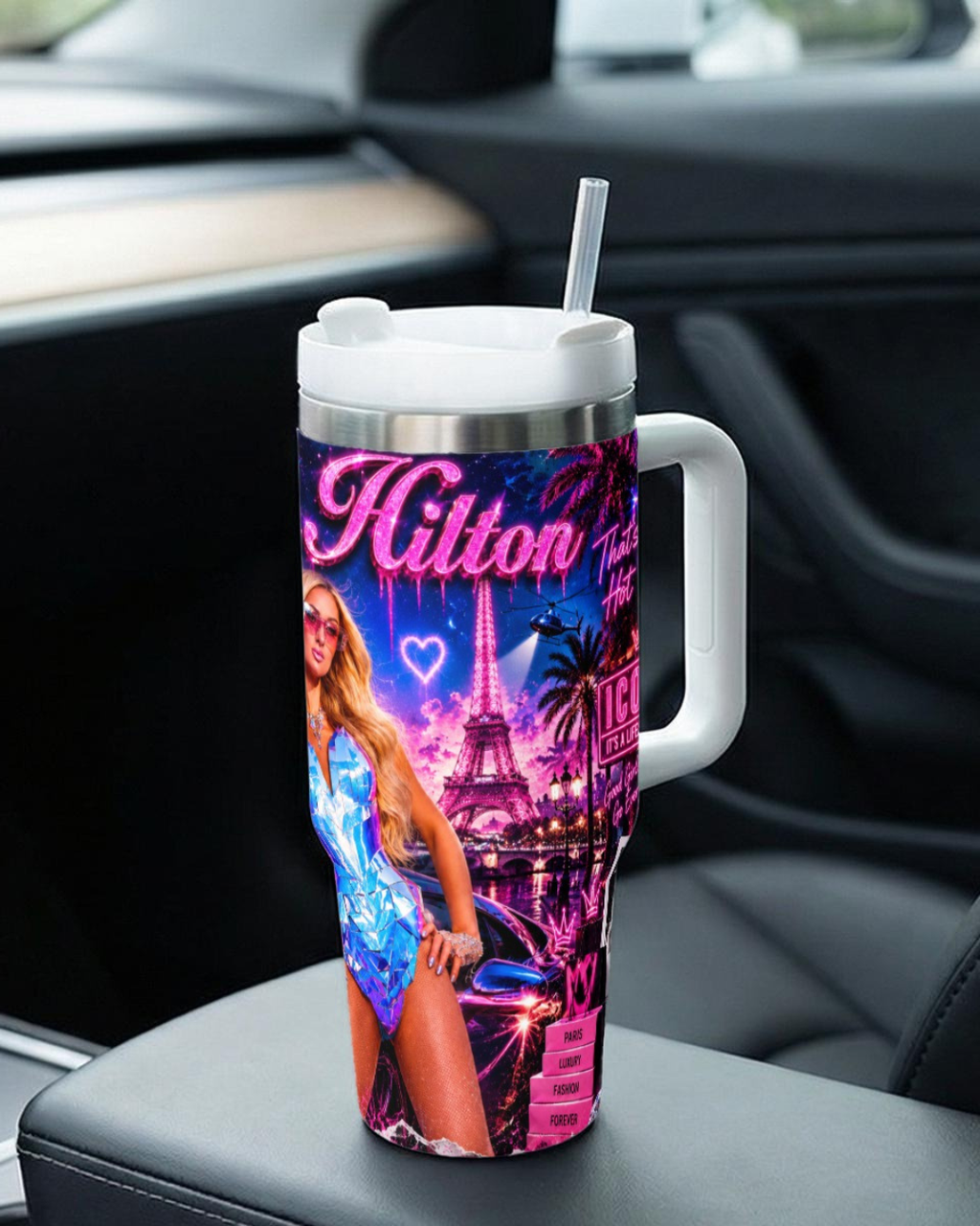 Paris Hilton — That's Hot After Dark | 40oz Tumbler with Handle