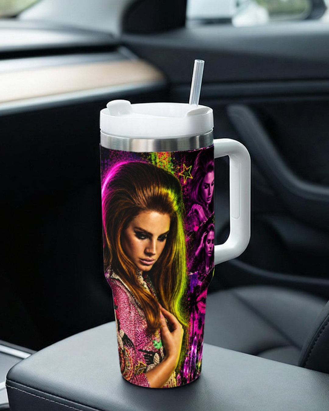 Lana Del Rey — Summertime Sadness Electric Graffiti | 40oz Tumbler With Handle