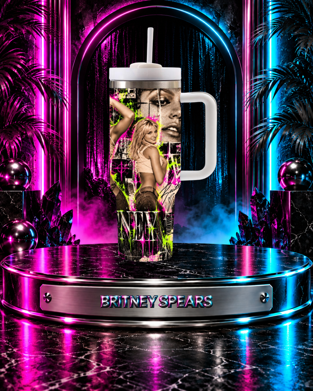 Britney 25th Anniversary – Y2K Editorial – 40oz Tumbler