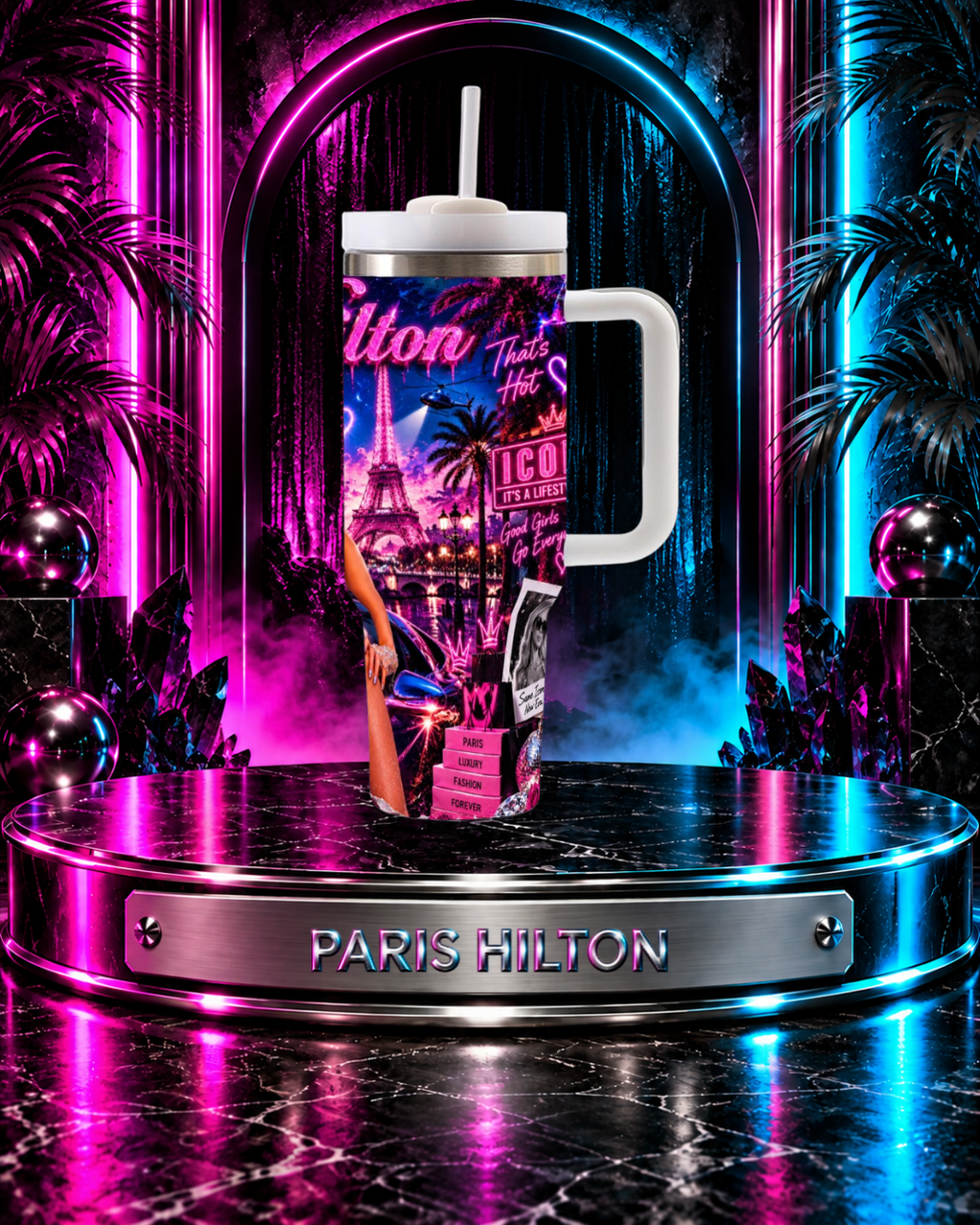 Paris Hilton — That's Hot After Dark | 40oz Tumbler with Handle