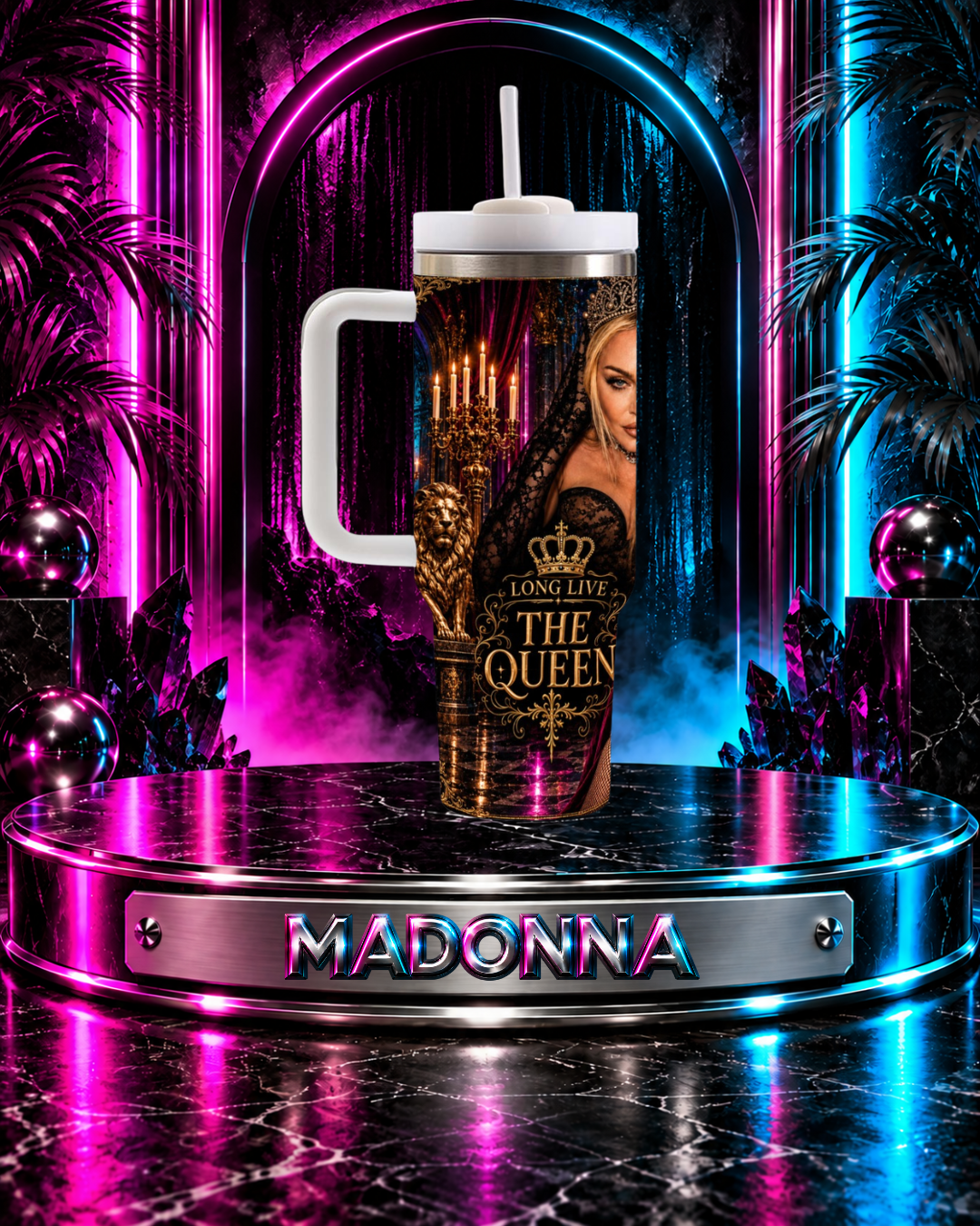 Madonna — Long Live The Queen | 40 oz Tumbler With Handle