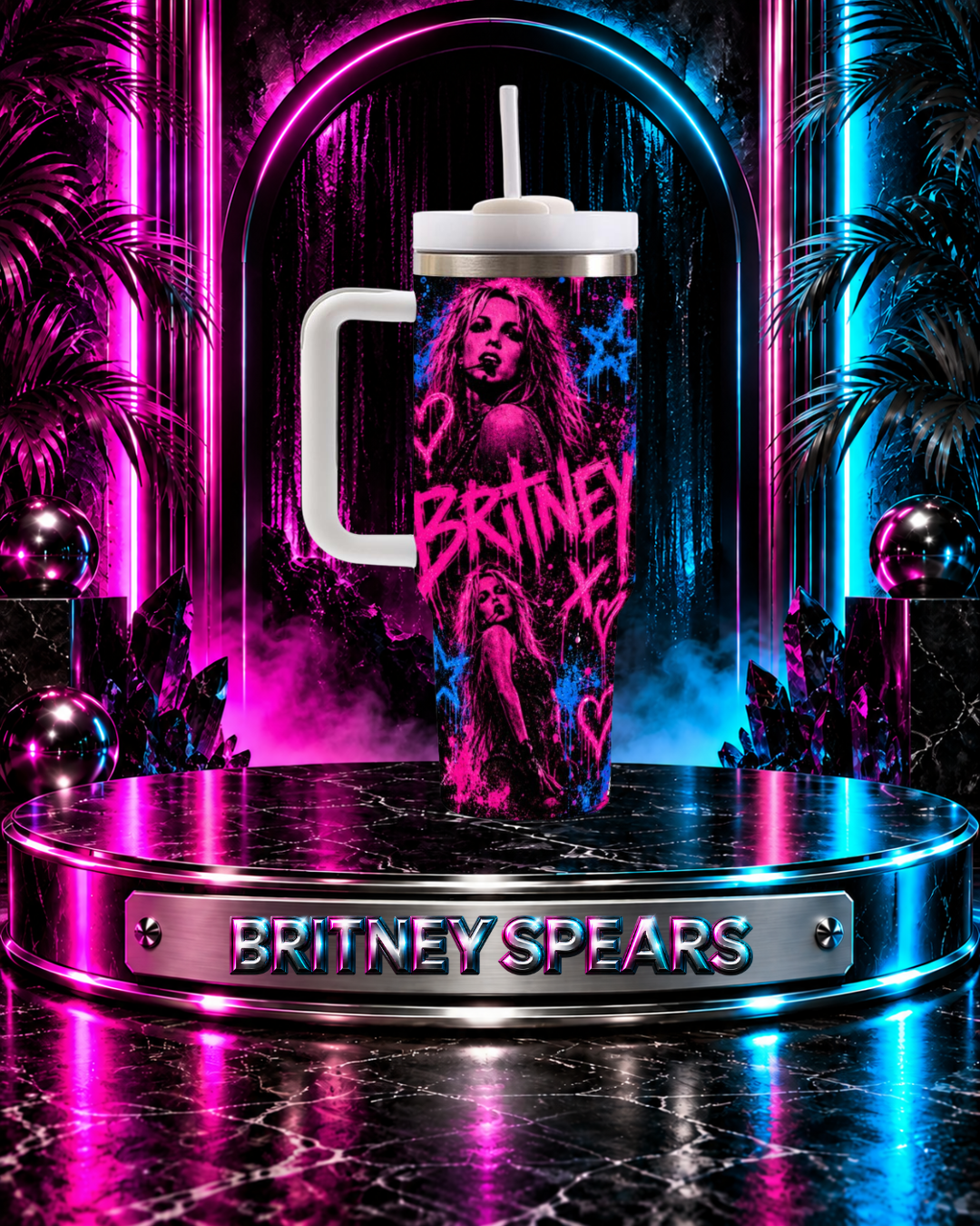 Britney Spears — Pop Icon Forever | 40oz Tumbler with Handle