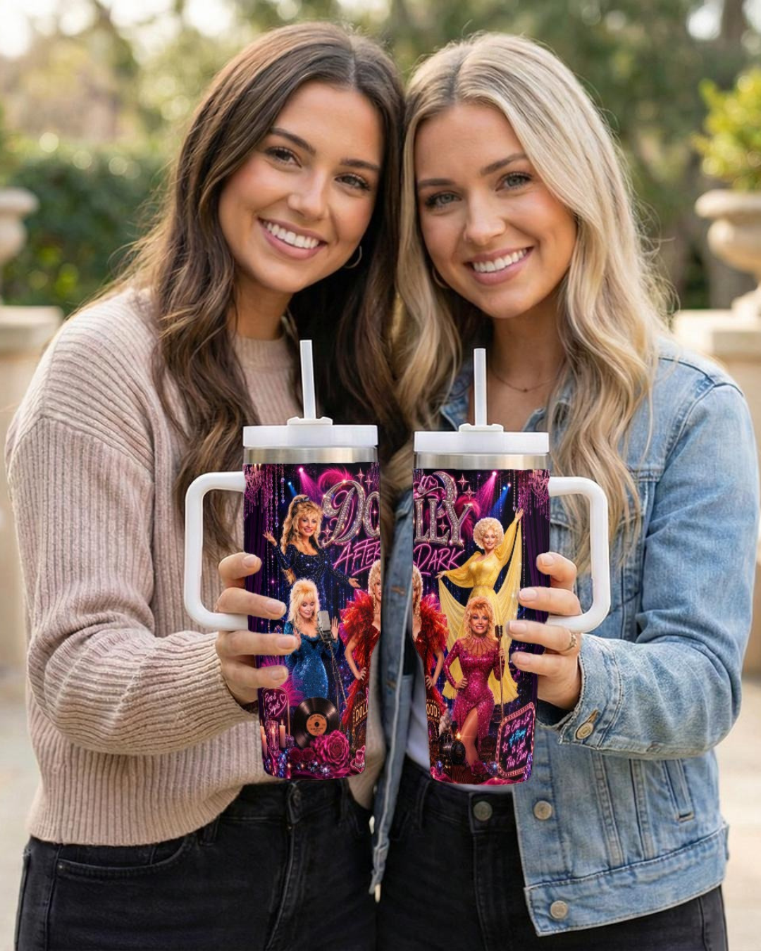 Dolly Parton — Dolly After Dark | 40oz Tumbler With Handle