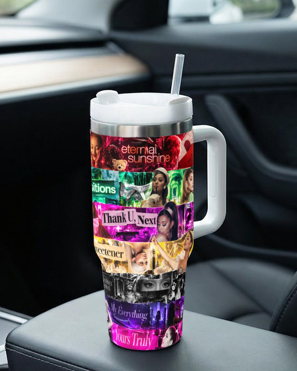 Ariana Grande — Seven Eras | 40oz Tumbler With Handle