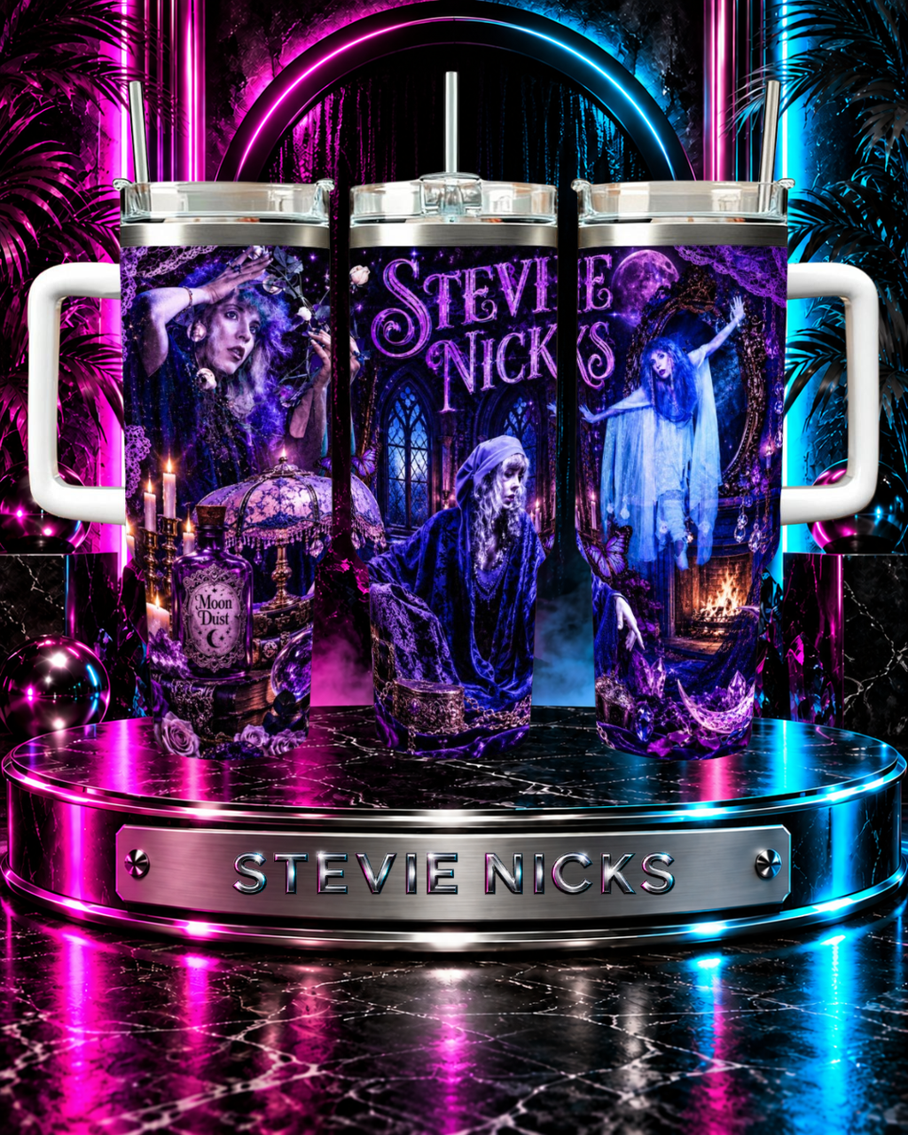 Stevie Nicks — Enchanted in the Blue Lamp Sessions | 40 oz Tumbler With Handle