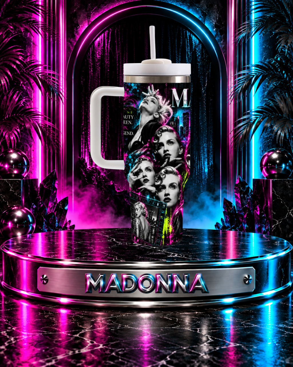 Madonna — Strike A Pose | 40oz Tumbler With Handle
