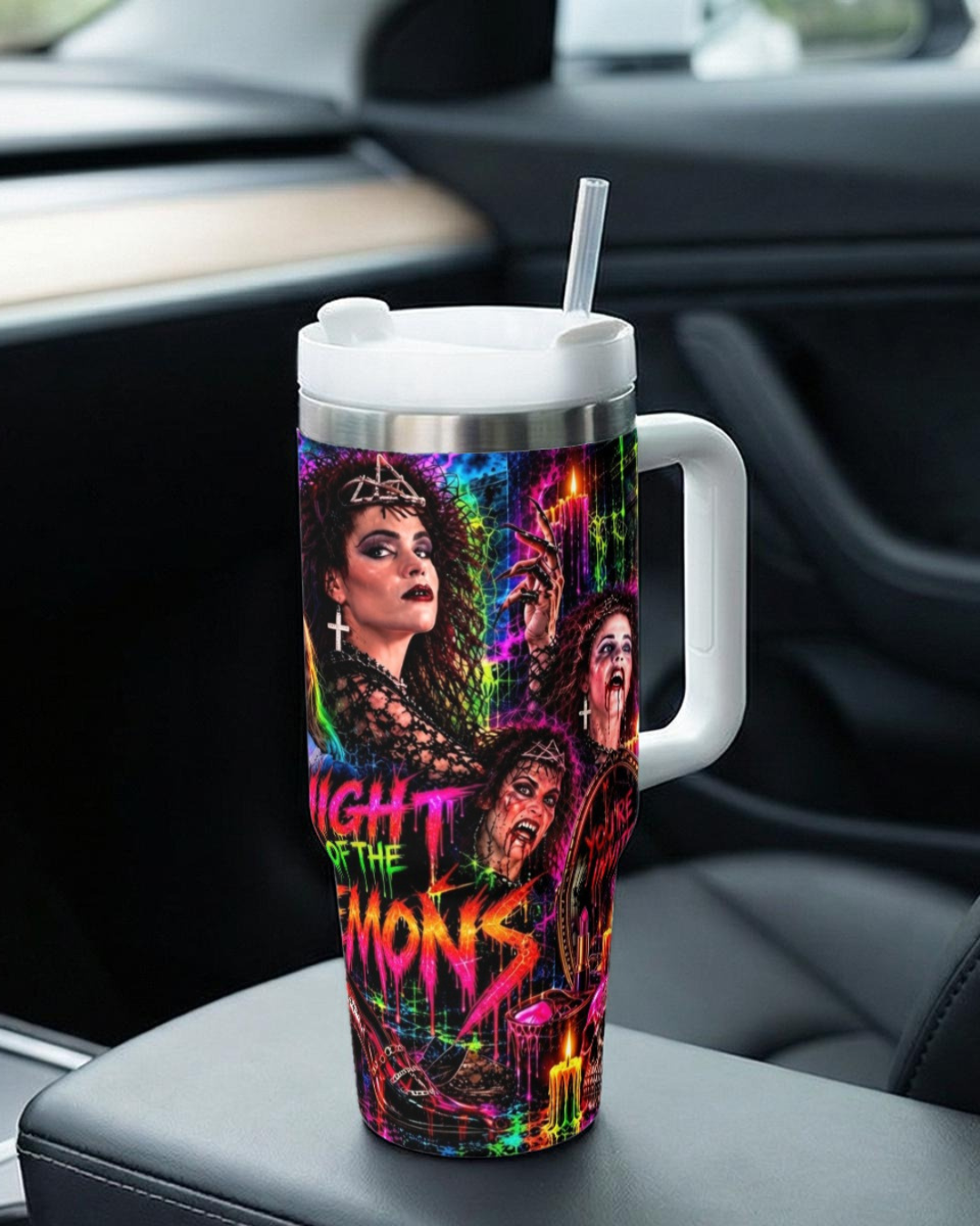 Night Of The Demons — Angela's Halloween Ball | 40oz Tumbler With Handle