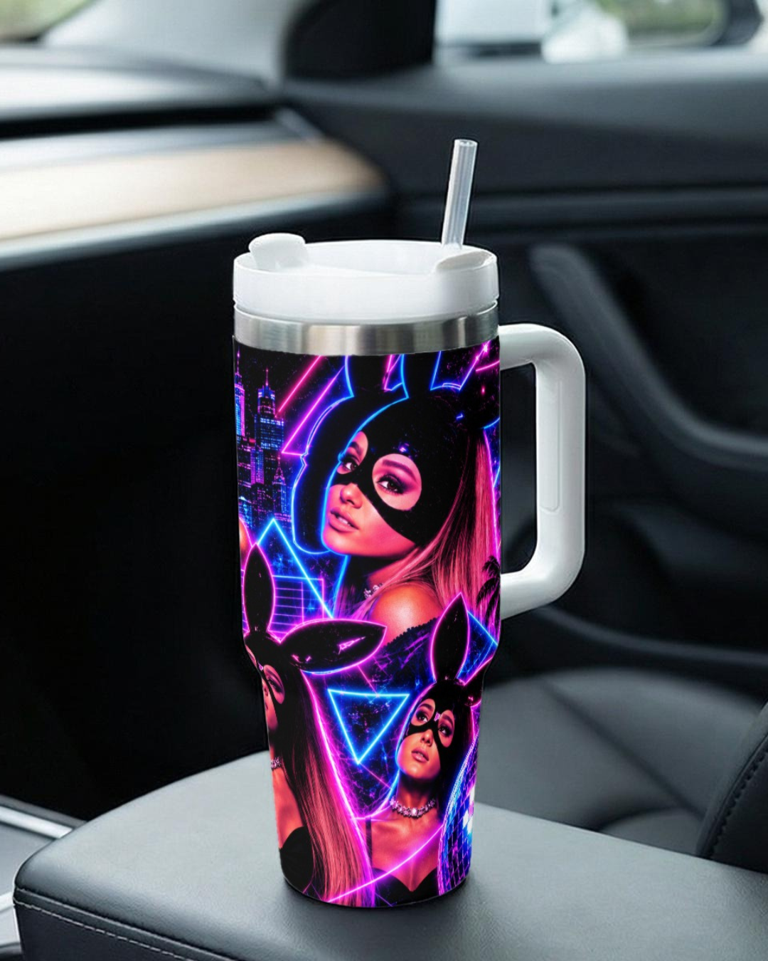 Ariana Grande — Woman Electric Remix | 40oz Tumbler With Handle