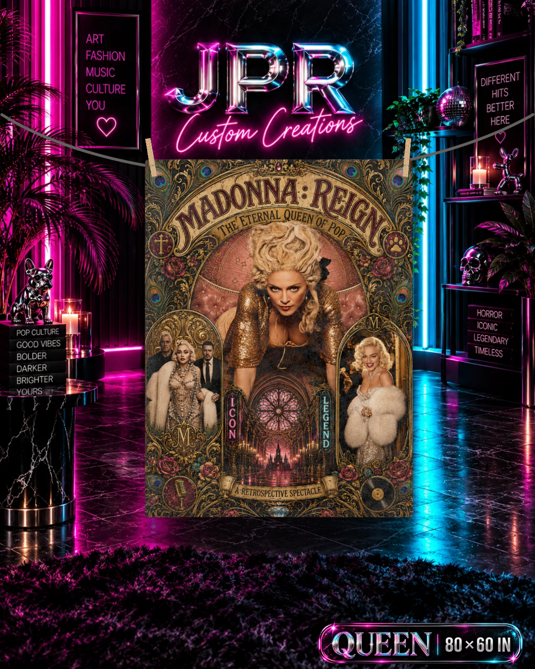 Madonna — Reign: The Eternal Queen | Velveteen Blanket