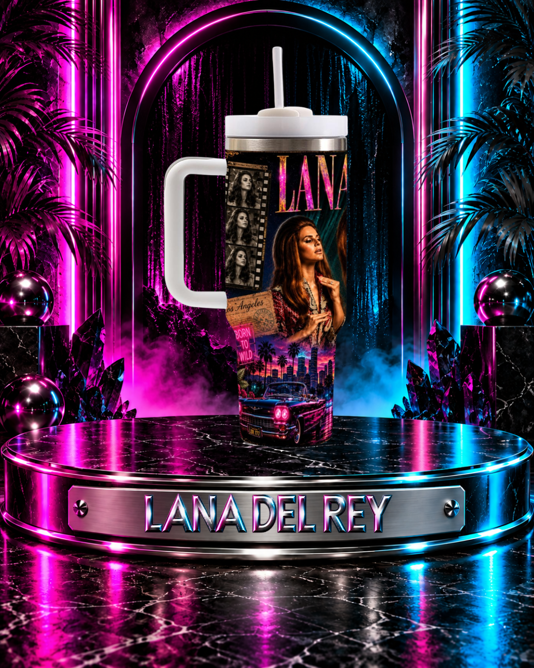 Lana Del Rey — Endless Summer Nights | 40oz Tumbler With Handle