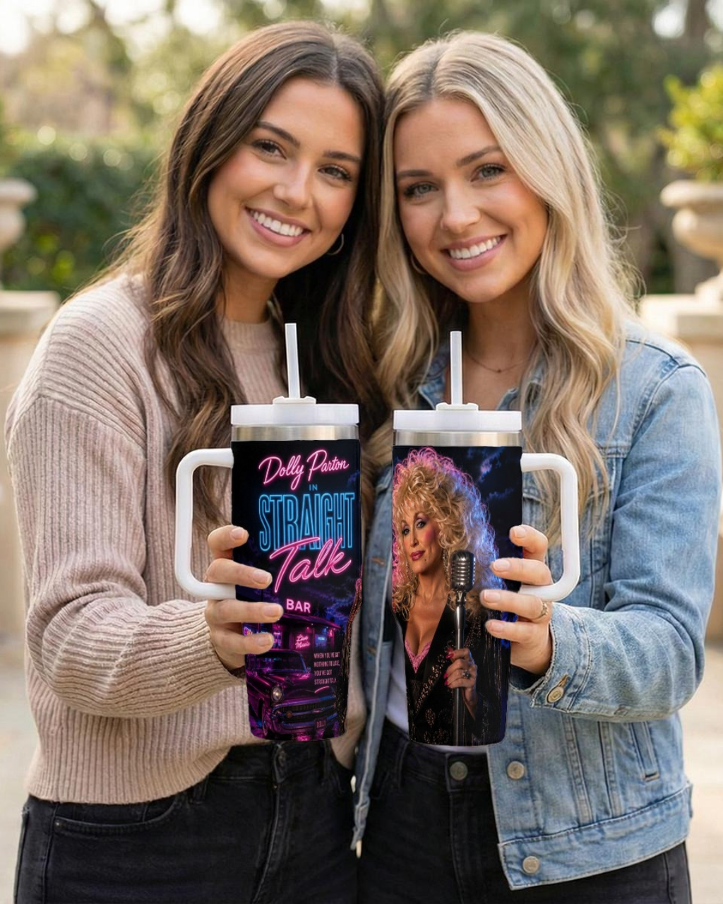 Dolly Parton — Straight Talk | 40oz Tumbler With Handle