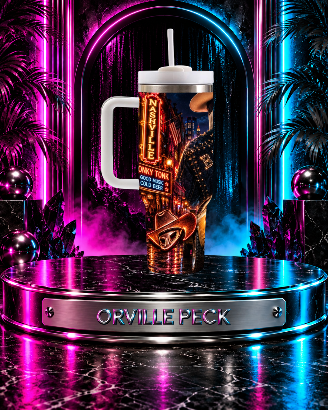 Orville Peck — Neon Bronco | 40 oz Tumbler With Handle
