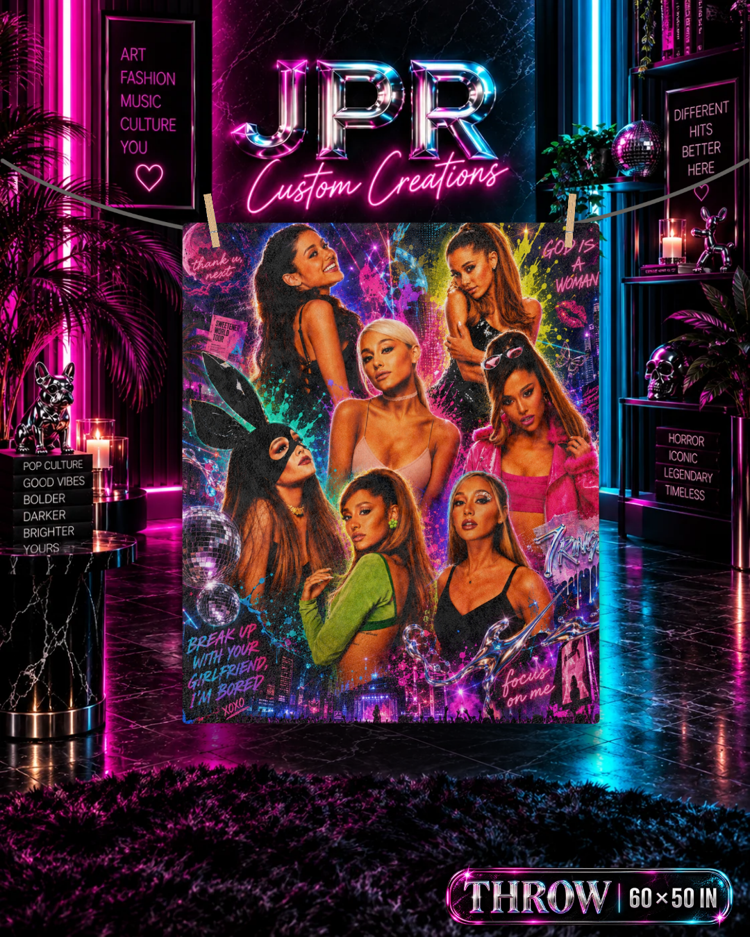 Ariana Grande — Through the Eras | Velveteen Blanket
