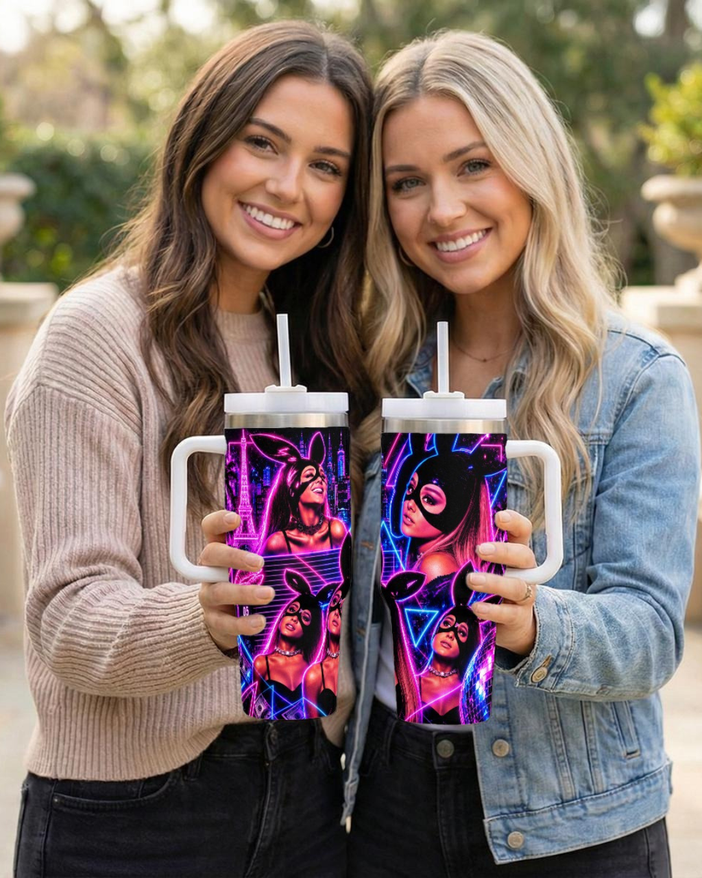 Ariana Grande — Woman Electric Remix | 40oz Tumbler With Handle
