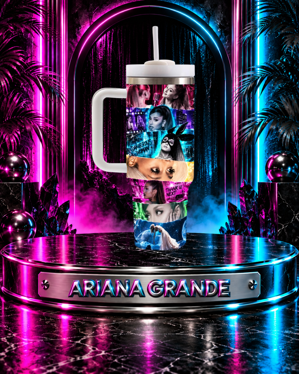 Ariana Grande — Era by Era | 40oz Tumbler With Handle