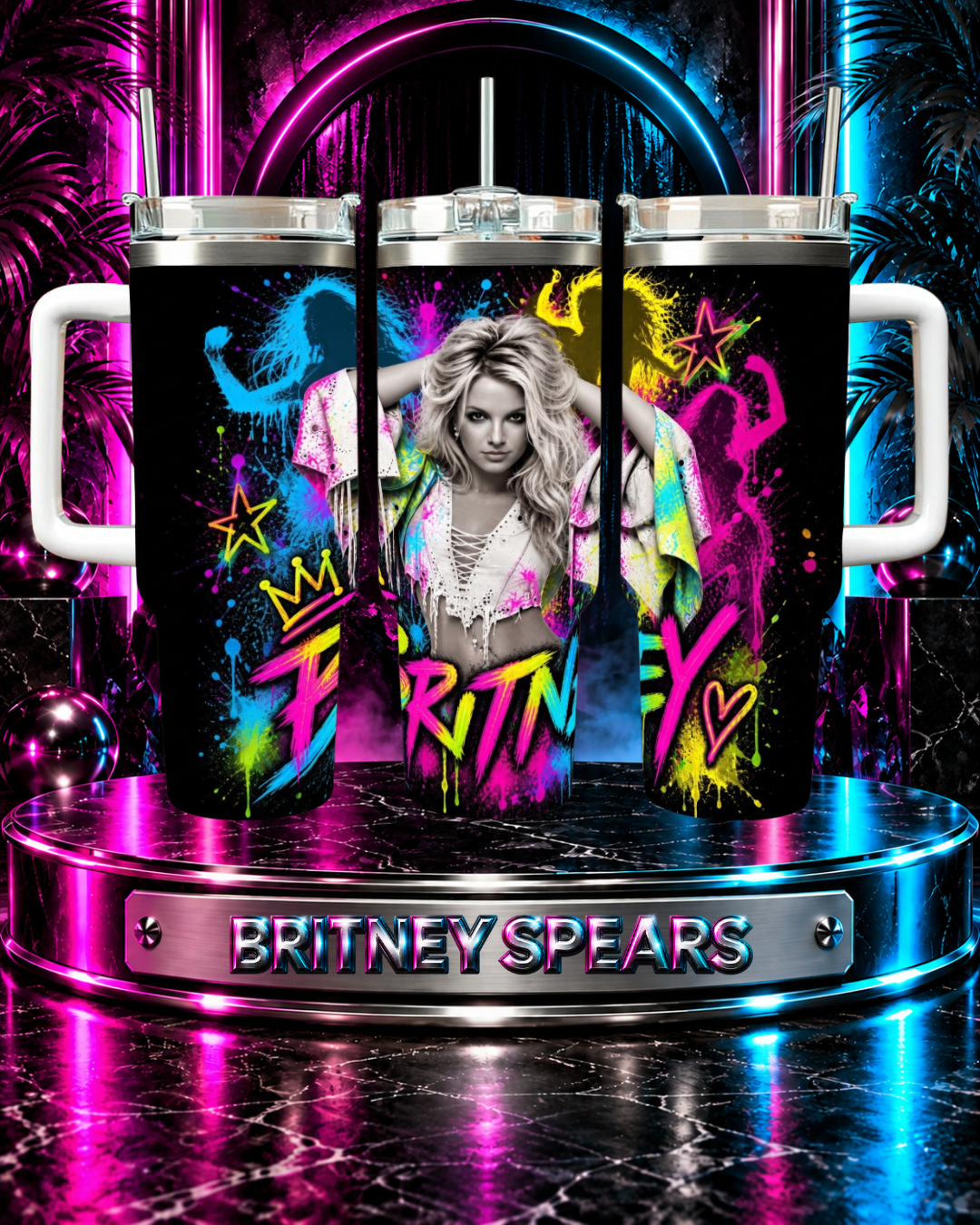 Britney Spears — In Living Color | 40oz Tumbler with Handle
