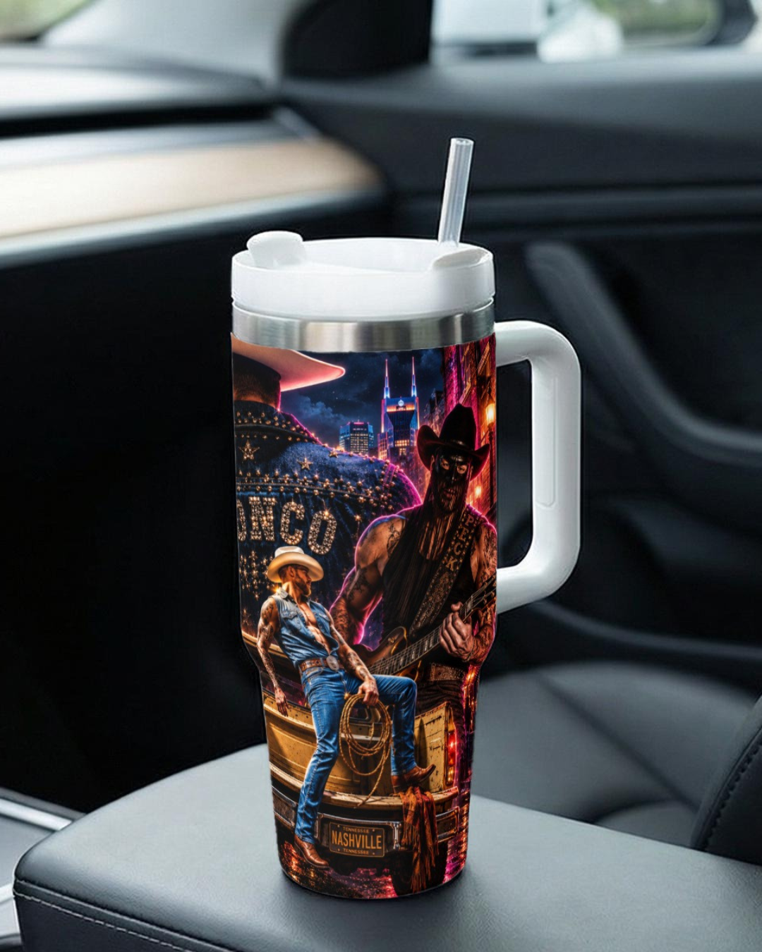 Orville Peck — Neon Bronco | 40 oz Tumbler With Handle