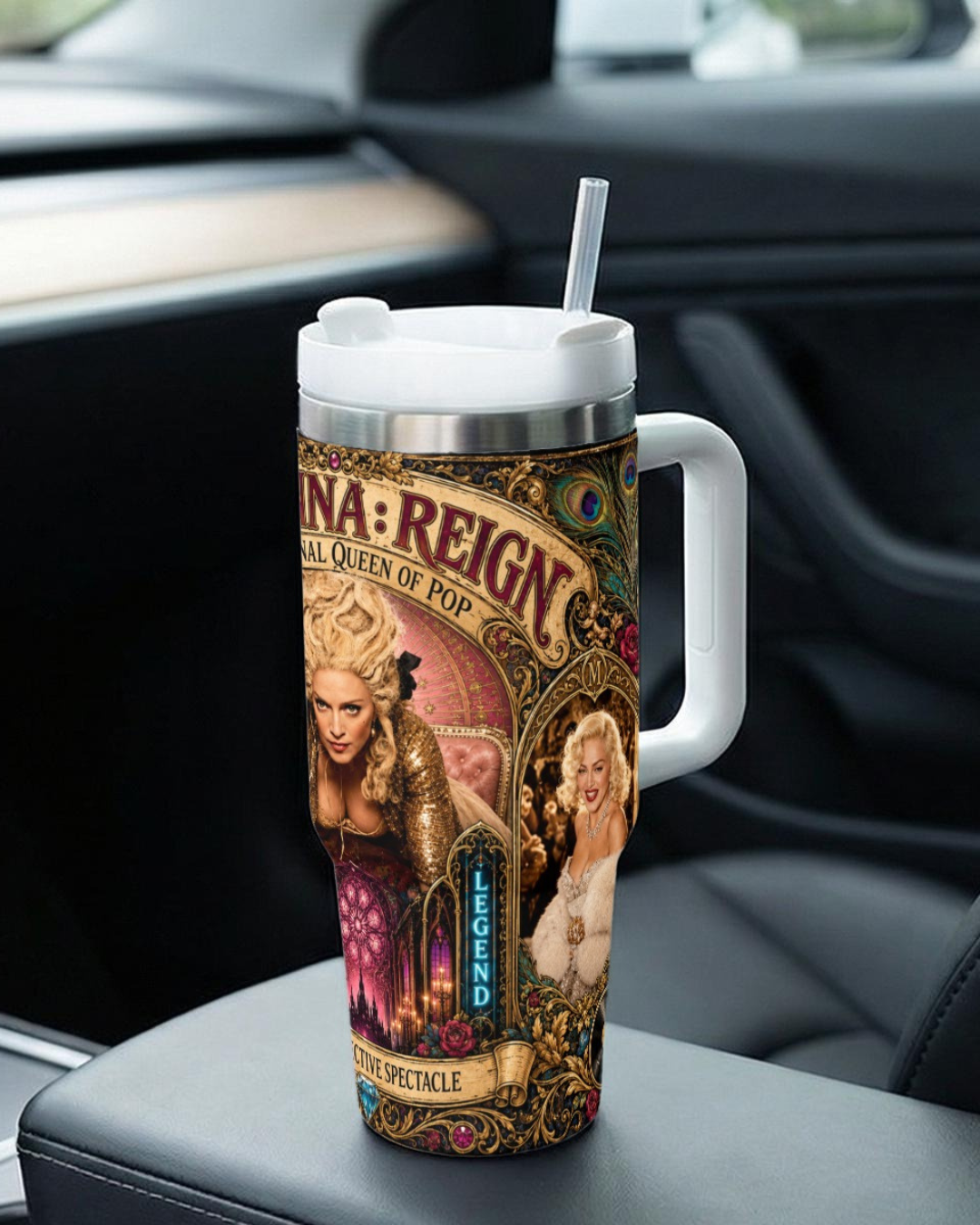 Madonna — Reign | 40 oz Tumbler With Handle