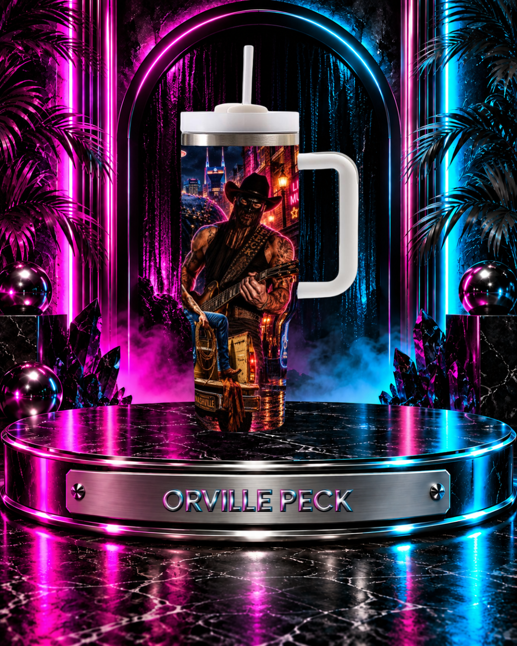 Orville Peck — Neon Bronco | 40 oz Tumbler With Handle