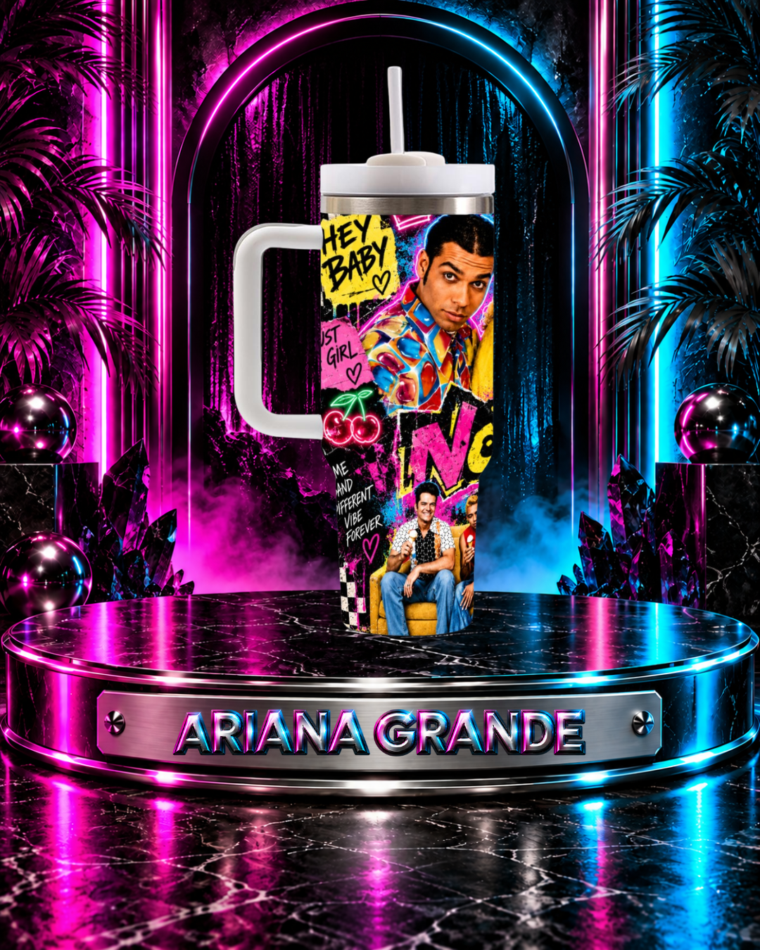 No Doubt — Just A Girl In Technicolor | 40oz Tumbler With Handle