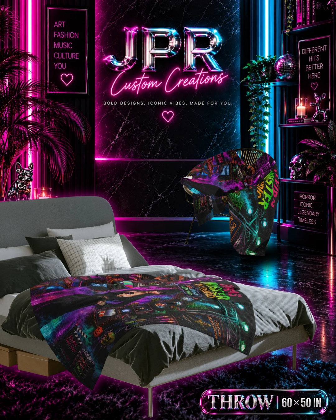 Elvira — Monster TV Studio | Velveteen Blanket