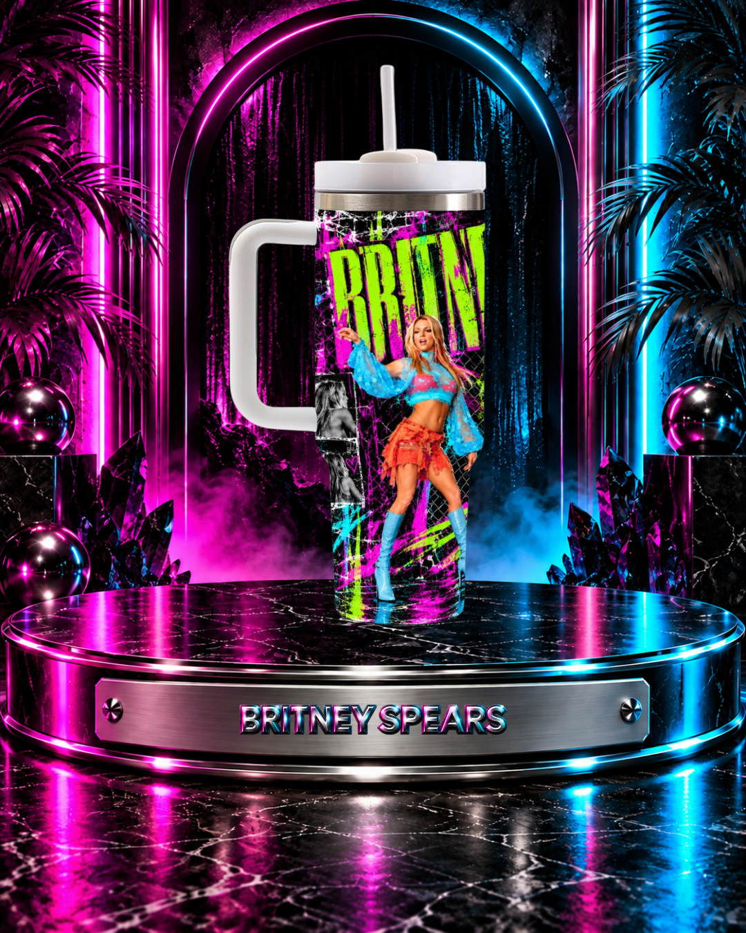 Britney 25th Anniversary – Overprotected – 40oz Tumbler
