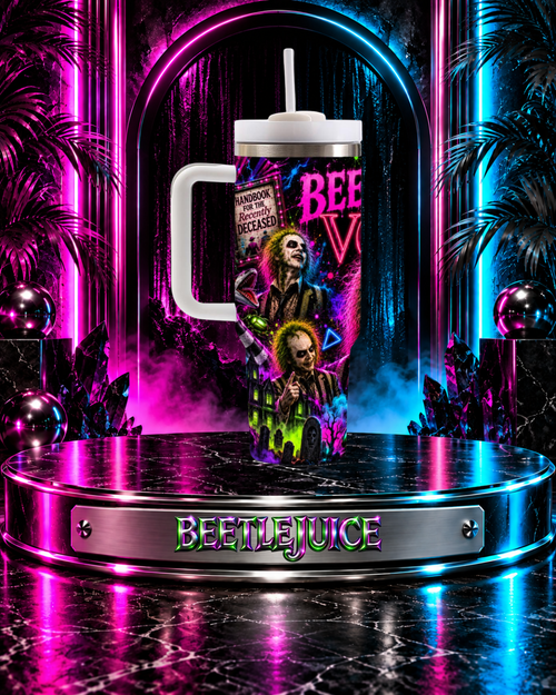 Beetlejuice — Beetlejuice x Vogue | 40oz Tumbler With Handle