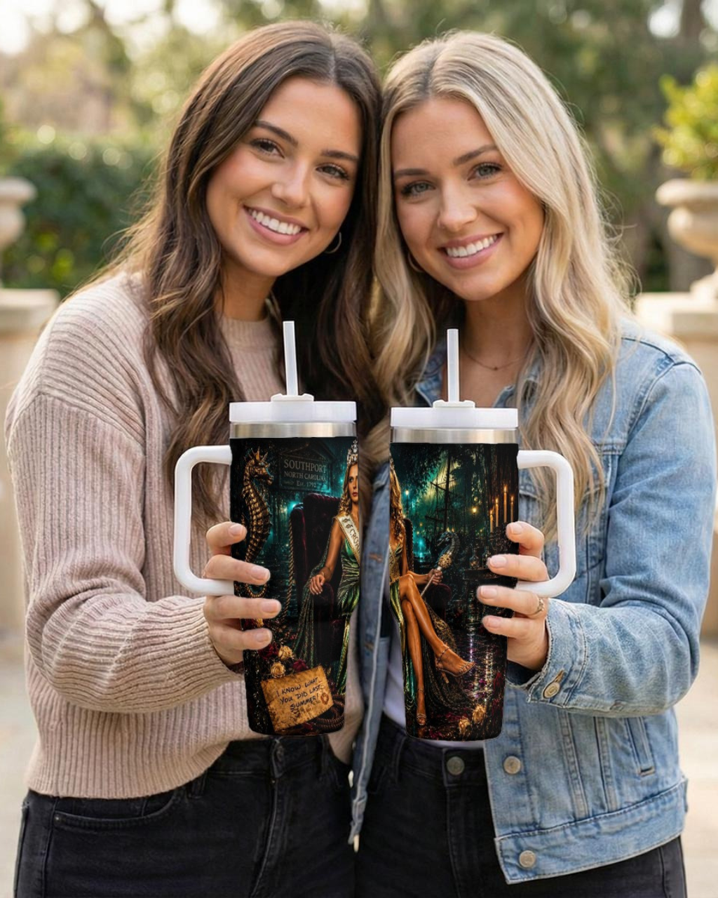 Helen Shivers — Croaker Queen | 40oz Tumbler With Handle