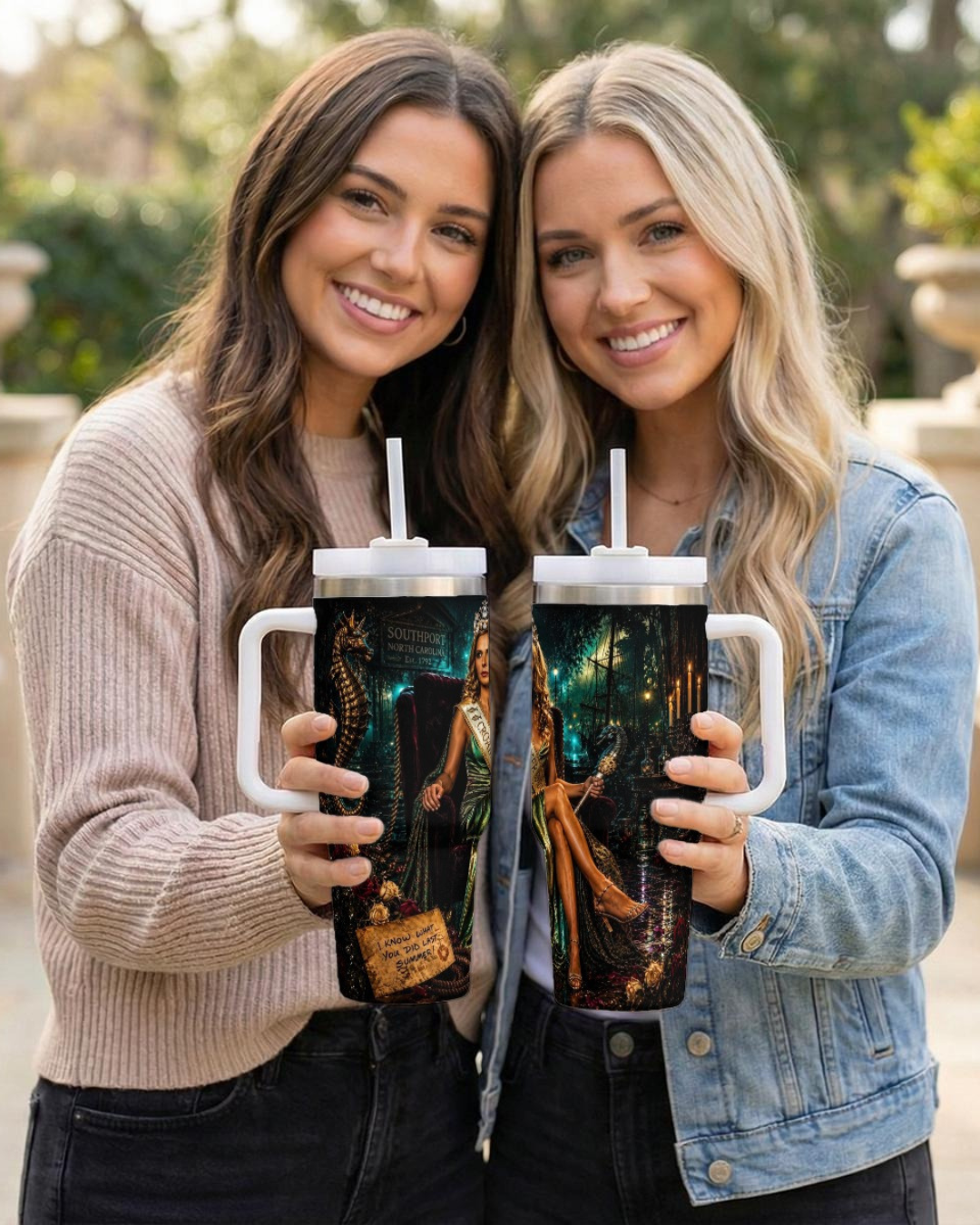 Helen Shivers — Croaker Queen | 40oz Tumbler With Handle