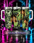 Ariana Grande — Positions In Green | 40oz Tumbler With Handle