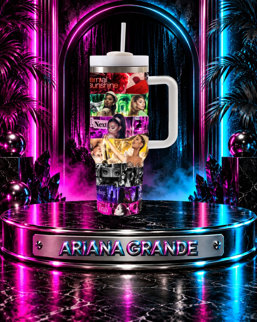 Ariana Grande — Seven Eras | 40oz Tumbler With Handle