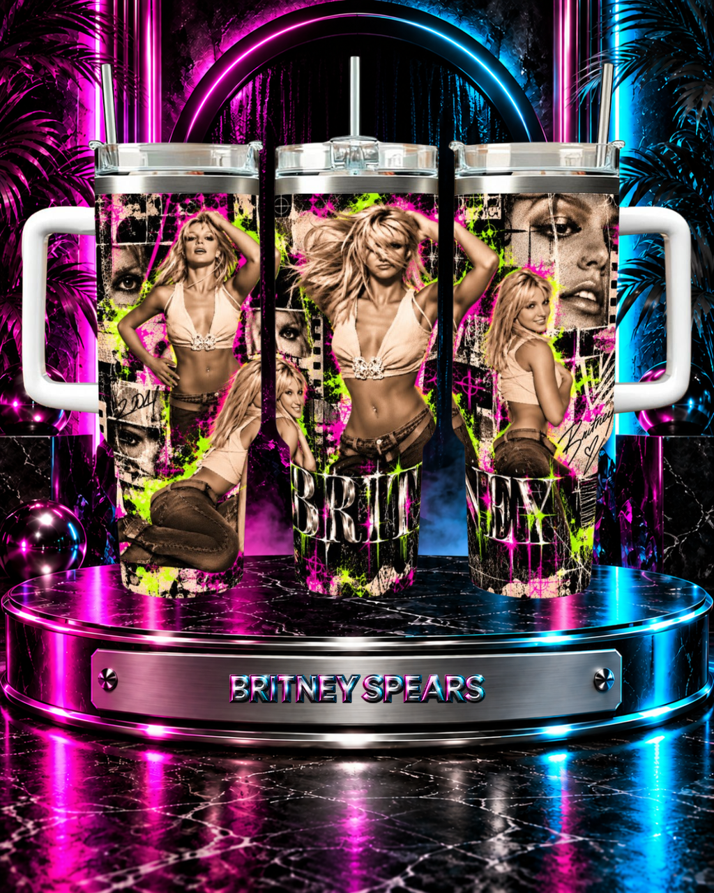 Britney 25th Anniversary – Y2K Editorial – 40oz Tumbler