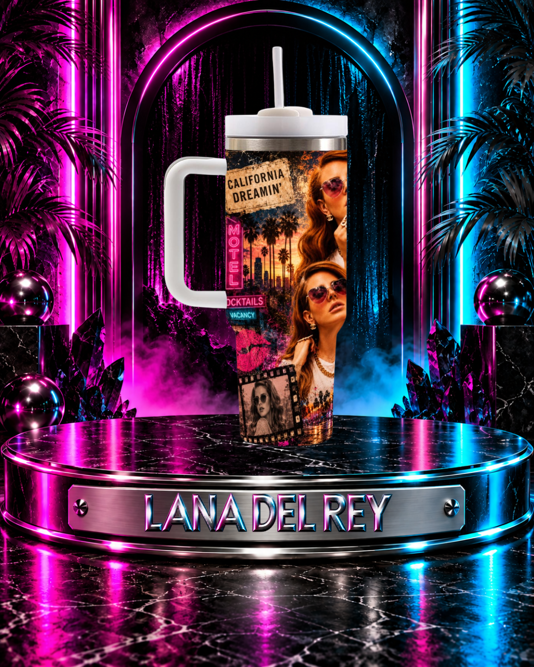 Lana Del Rey — West Coast Fever Dream | 40oz Tumbler With Handle