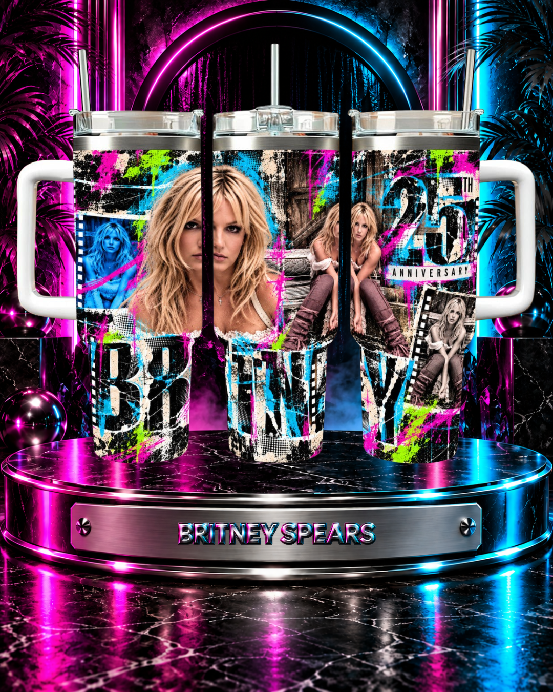 Britney 25th Anniversary – Britney Era Editorial – 40oz Tumbler