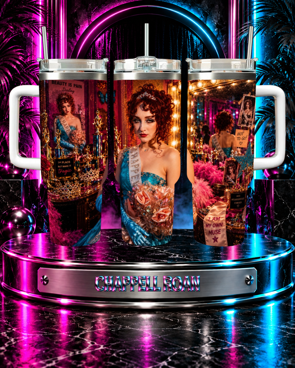 Chappell Roan — Midwest Princess | 40oz Tumbler With Handle