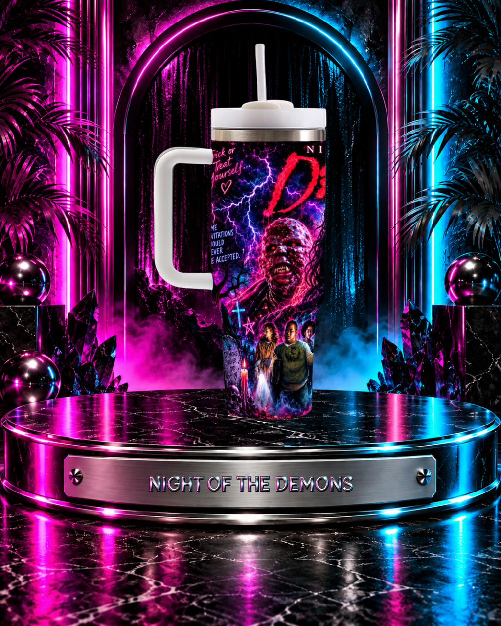 Night Of The Demons — Hull House After Dark | 40 oz Tumbler With Handle