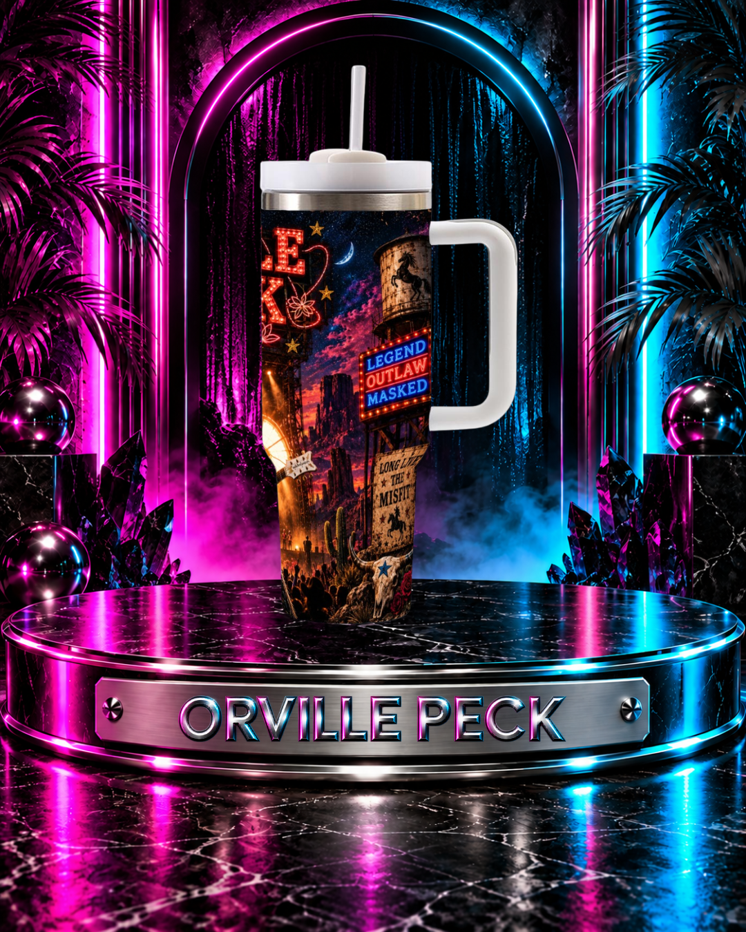 Orville Peck — Live & Outlawed | 40oz Tumbler With Handle