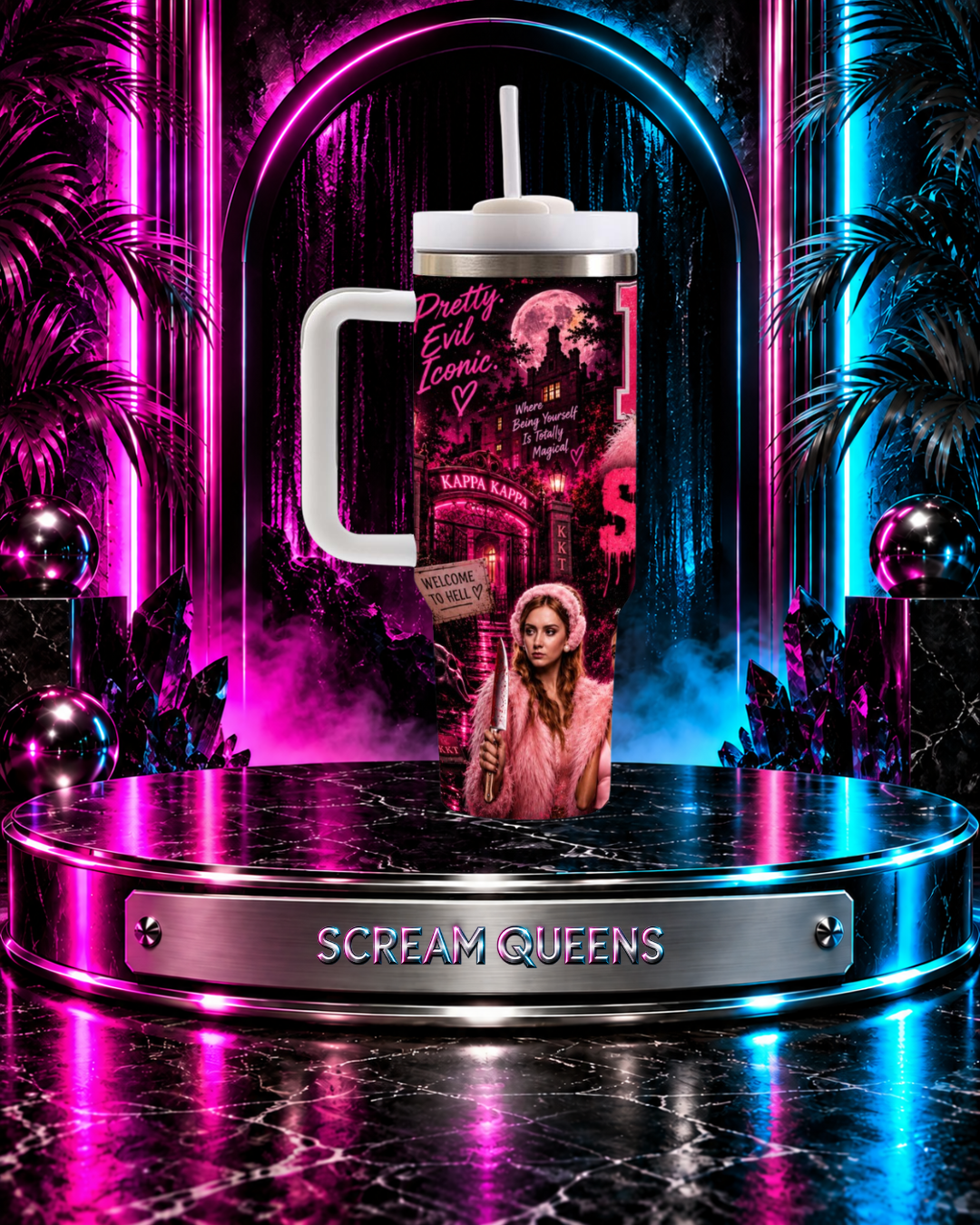 Scream Queens — Kappa Kappa Tau | 40oz Tumbler With Handle