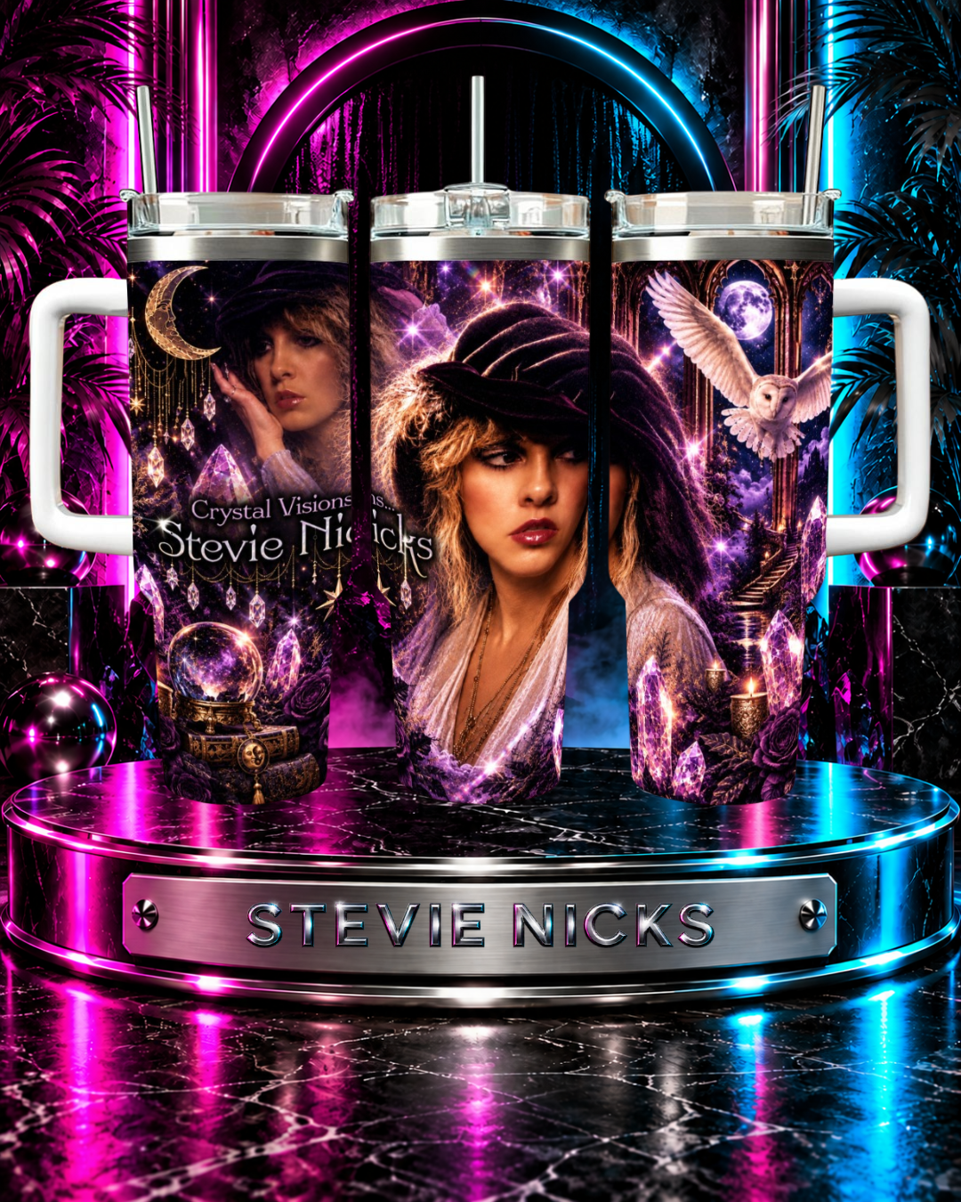 Stevie Nicks — Crystal Visions | 40oz Tumbler With Handle