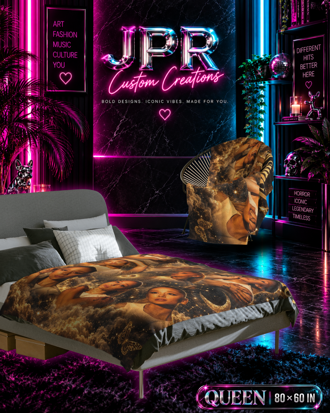 Ariana Grande — Gold Eternal Sunshine | Velveteen Blanket
