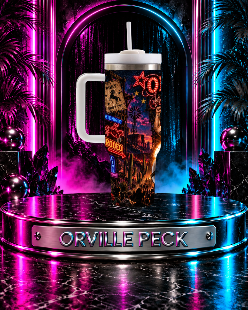 Orville Peck — Live & Outlawed | 40oz Tumbler With Handle