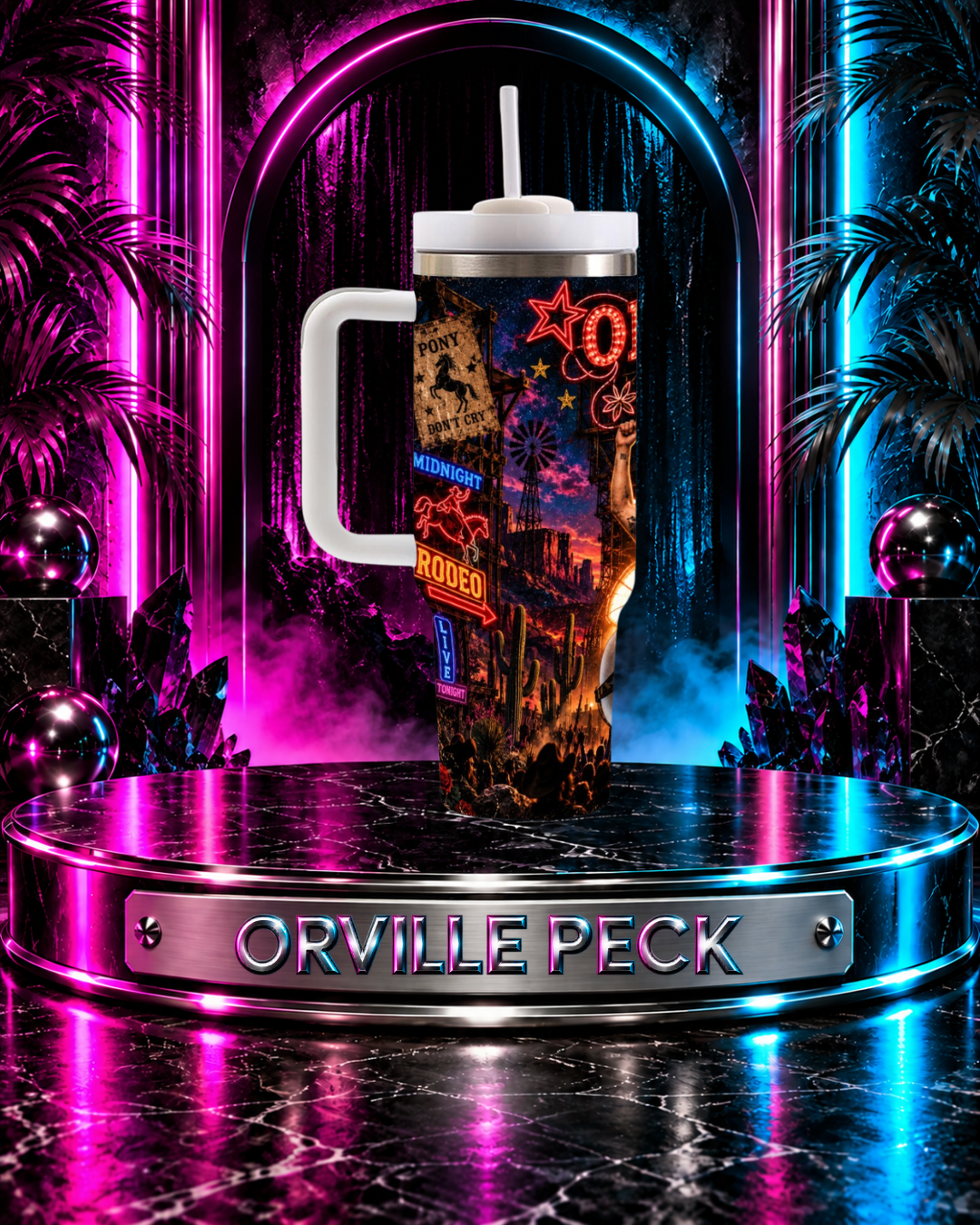Orville Peck — Live & Outlawed | 40oz Tumbler With Handle