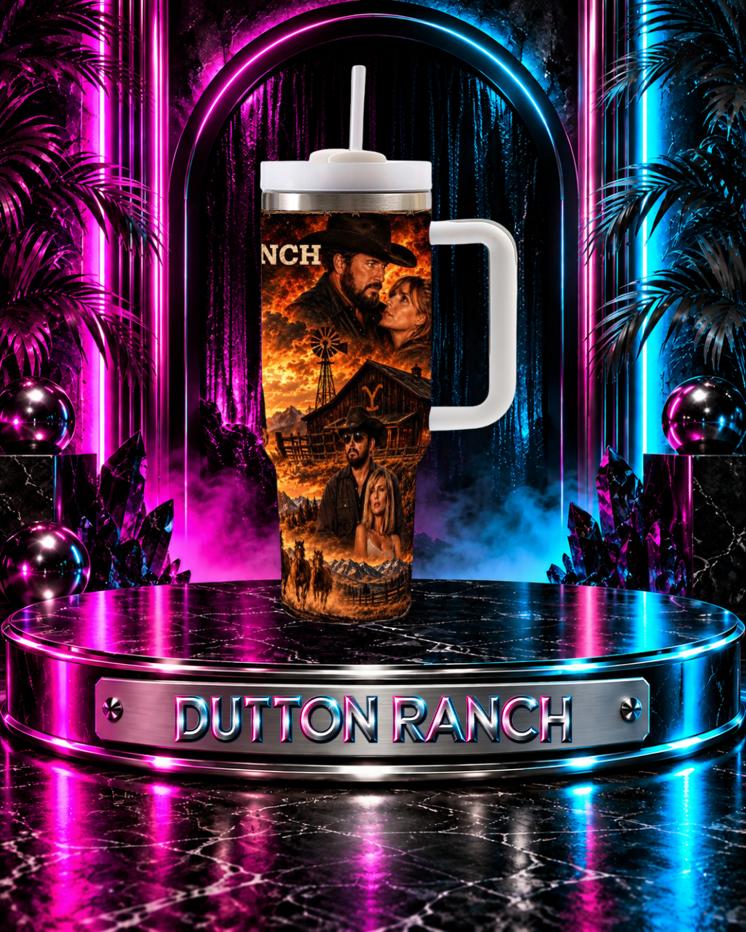 Dutton Ranch — Fire & Bloodlines | 40oz Tumbler With Handle