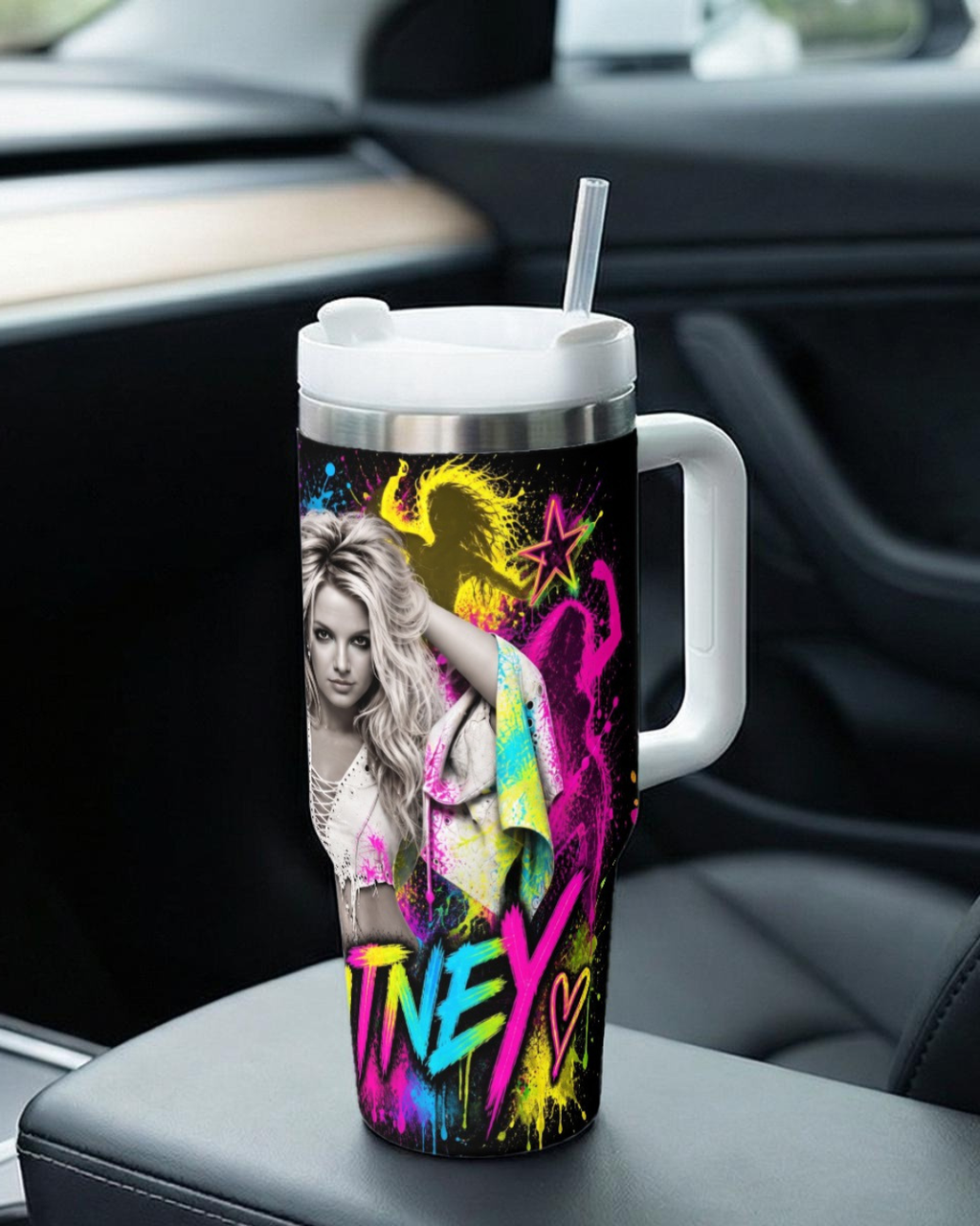 Britney Spears — In Living Color | 40oz Tumbler with Handle