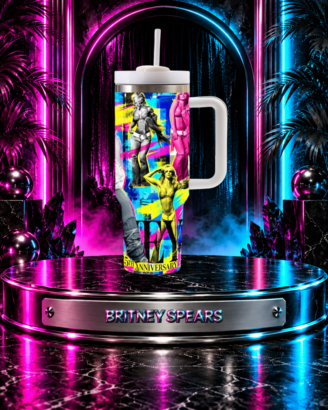 Britney 25th Anniversary – Pop Art – 40oz Tumbler