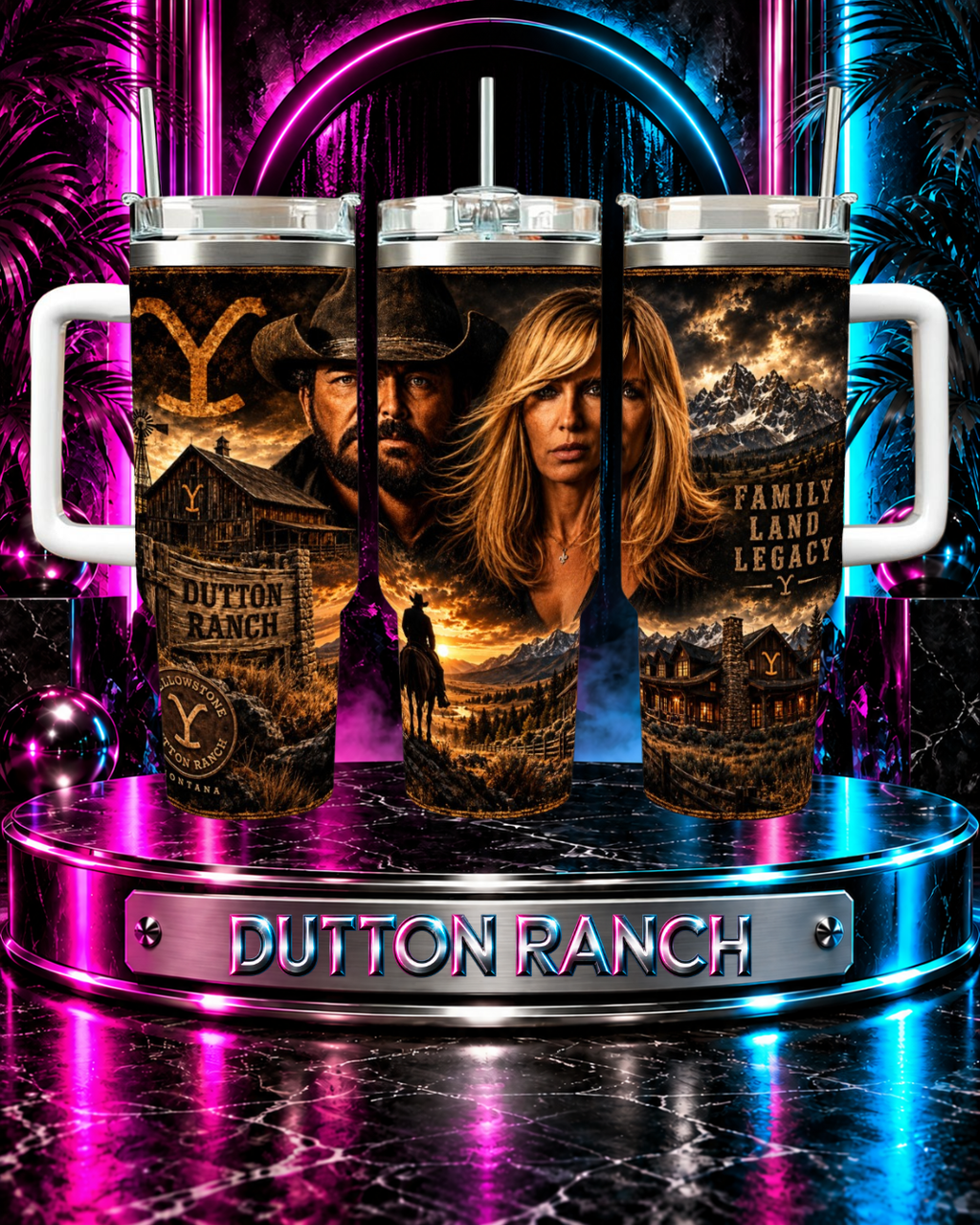 Dutton Ranch — Family, Land, & Legacy | 40 oz Tumbler With Handle
