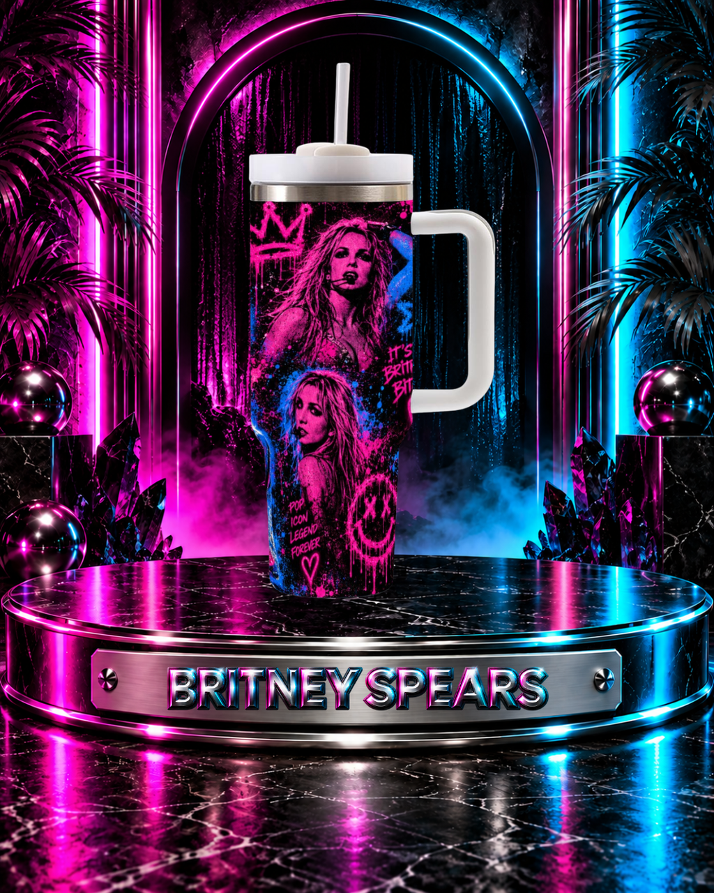 Britney Spears — Pop Icon Forever | 40oz Tumbler with Handle